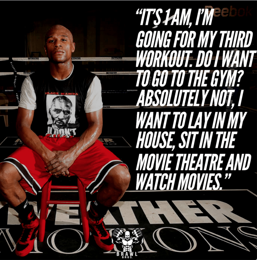 Mayweather Gym quote